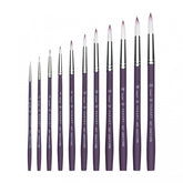 PANART TWO TONE SYNTHETIC SH BRUSH SET R-6 F-4,6,8 - Al Masam Stationery LLC